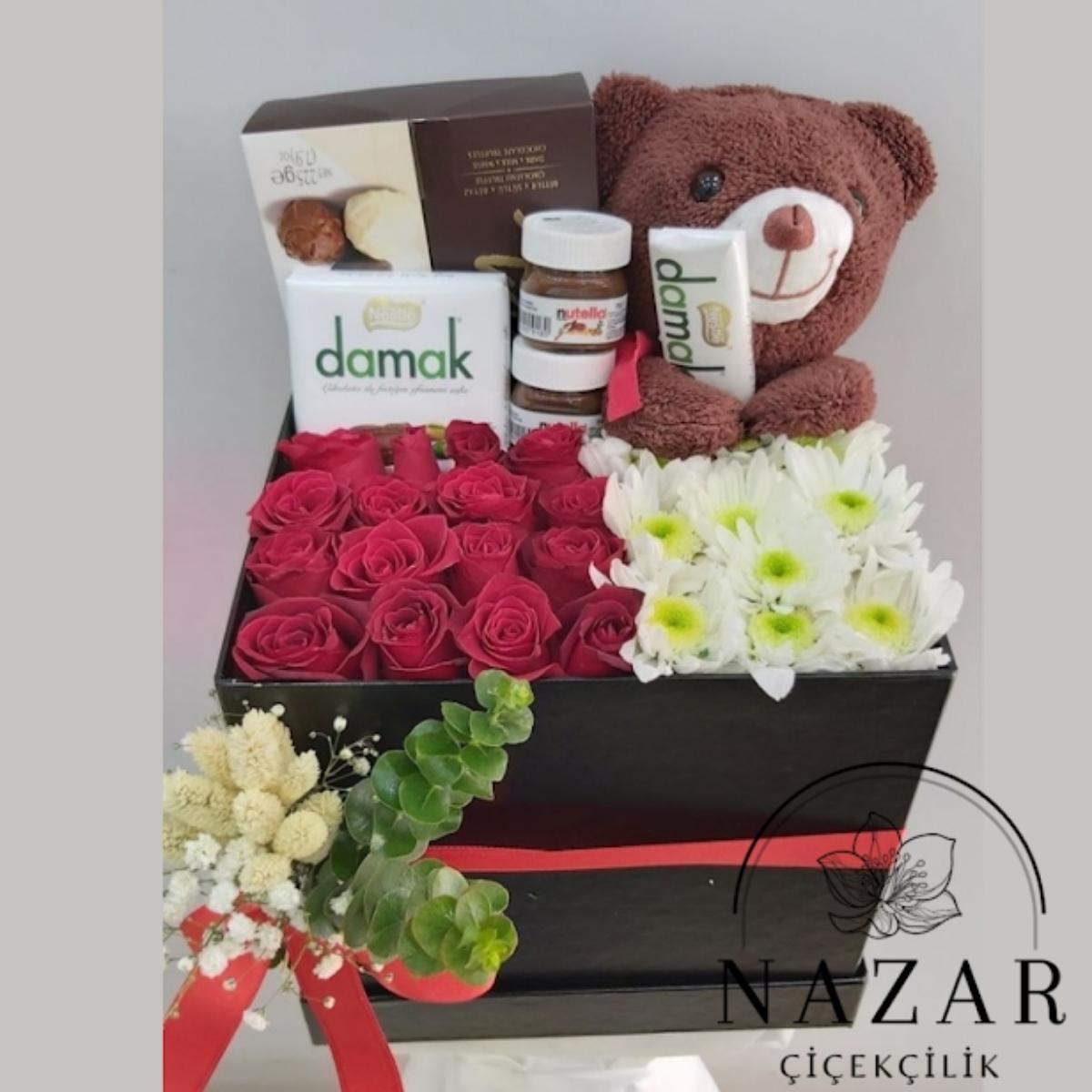 Çikolatalı Gül Kutu Tasarımı