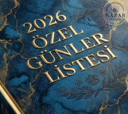 2026 Özel Günler Listesi